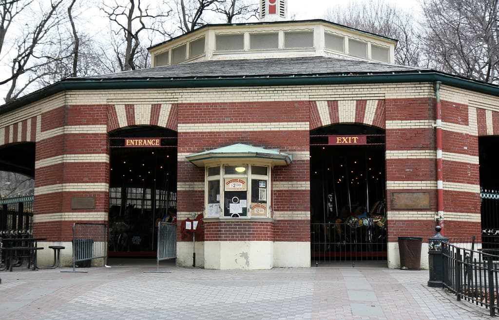 The Central Park Carousel, brick building
