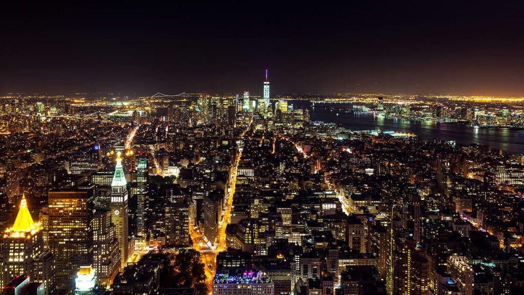 NYC Skyline at night